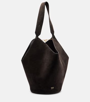 Bucket Bag Lotus Small aus Veloursleder | Khaite