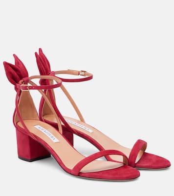 Sandales Bow Tie 50 en daim | Aquazzura