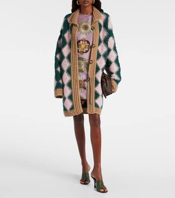 Crochet wool-blend cardigan | La DoubleJ