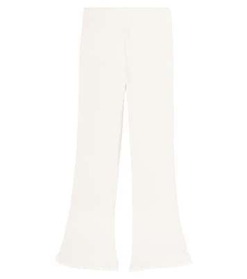 Jentje ruffled cotton-blend wide-leg pants | Donsje
