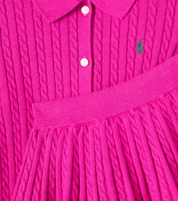 Cable-knit cotton cardigan and skirt set | Polo Ralph Lauren Kids