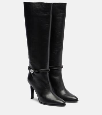 Ieva Button 90 leather knee-high boots | Isabel Marant