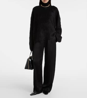 Satin wide-leg pants | Toteme