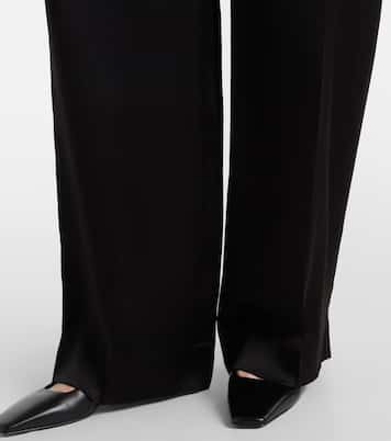Satin wide-leg pants | Toteme