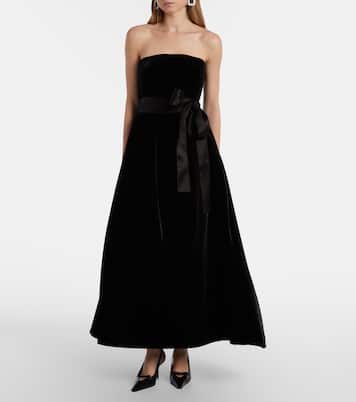 Belted velvet gown | Elie Saab