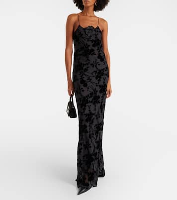 Devoré floral velvet gown | Rodarte