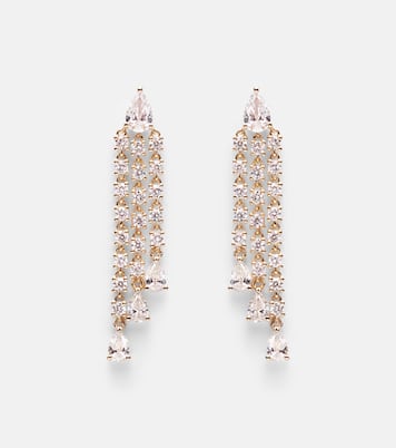 18kt gold drop earrings with diamonds  | Anita Ko