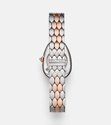 Uhr Serpenti Seduttori mit 18kt Roségold, Diamanten und Rubellit | Bvlgari