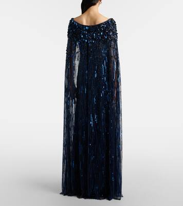 Luella fringed sequined gown | Jenny Packham