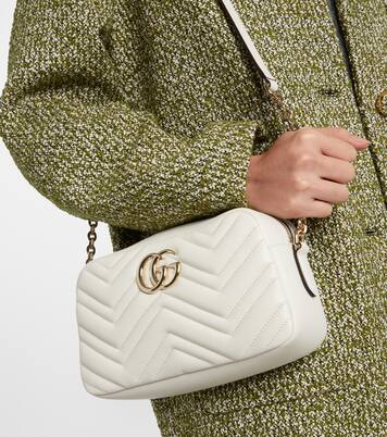 GG Marmont S号皮革斜挎包 | Gucci