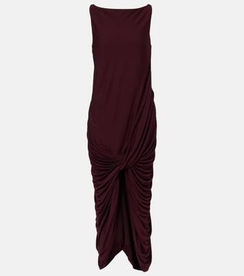 Draped midi dress | Loewe