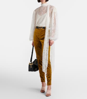 Velvet tapered pants | Gucci
