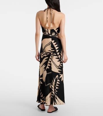 Vestido largo Stella estampado | Poupette St Barth