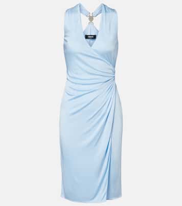 Medusa '95褶饰针织迷你连衣裙 | Versace