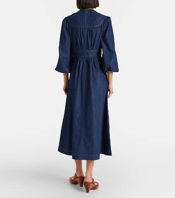 Awaken denim midi dress | Zimmermann