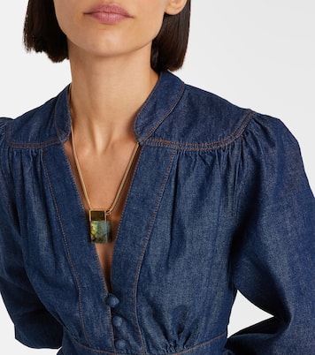 Awaken denim midi dress | Zimmermann