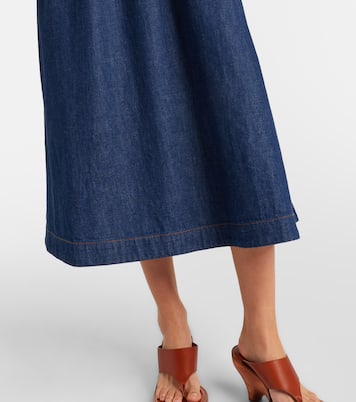 Awaken denim midi dress | Zimmermann