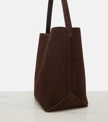 Tote Bag N/S Park Edge Medium aus Veloursleder | The Row