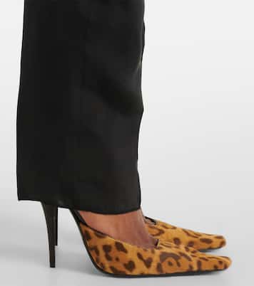 Pumps slingback Tuileries 110 con stampa leopardata | Saint Laurent