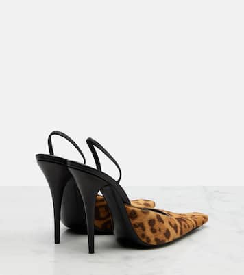 Pumps slingback Tuileries 110 con stampa leopardata | Saint Laurent