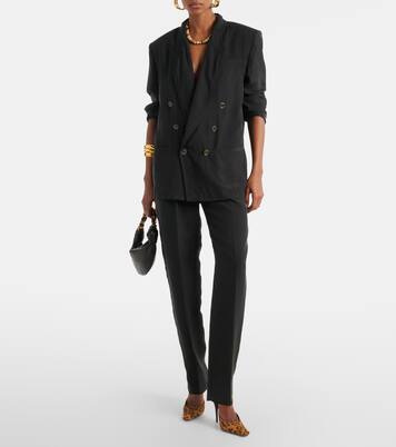 Pumps slingback Tuileries 110 con stampa leopardata | Saint Laurent