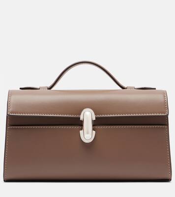 Symmetry leather top-handle bag | Savette
