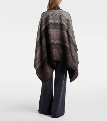Cape Zig Zag en laine | Missoni