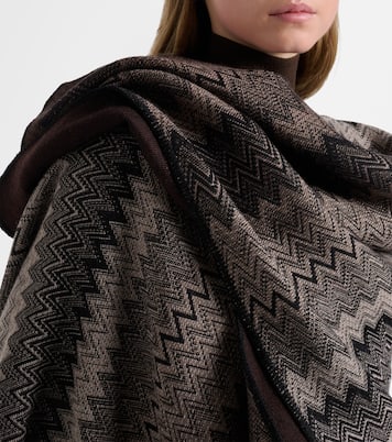Cape Zig Zag en laine | Missoni