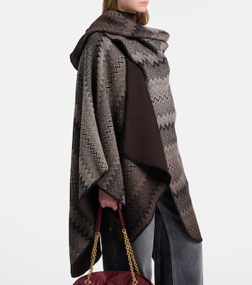 Cape Zig Zag en laine | Missoni