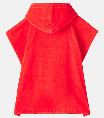 Logo hooded cotton terry towel | Stella McCartney Kids