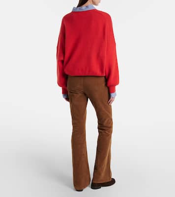 Pantaloni flared Beverly Off-Duty in velluto a coste | Veronica Beard