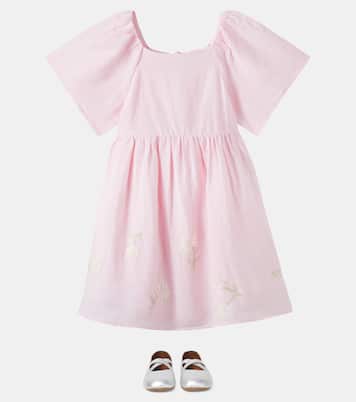 Robe en lin à fleurs brodées | Tartine et Chocolat