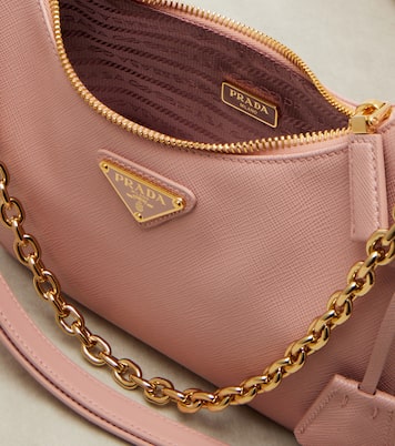 Prada Re-Edition Mini leather shoulder bag | Prada