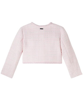 Cropped-Jacke aus Tweed | Monnalisa