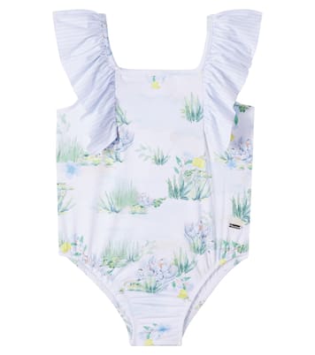 Printed ruffled swimsuit | Patachou