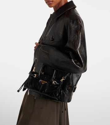 Prada Bonnie Mini leather top-handle bag | Prada