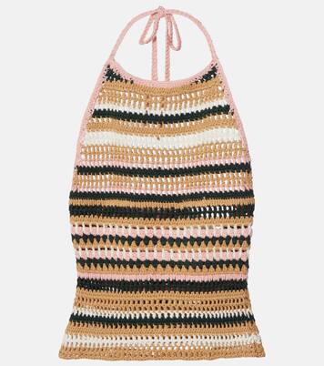 Crochet halterneck cotton top | The Upside