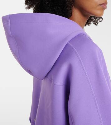 Logo cropped cotton-blend hoodie | Adidas by Stella McCartney