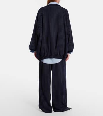 Oakdale pinstripe wide-leg pants | The Frankie Shop