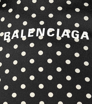 Crêpe polka-dot midi dress | Balenciaga