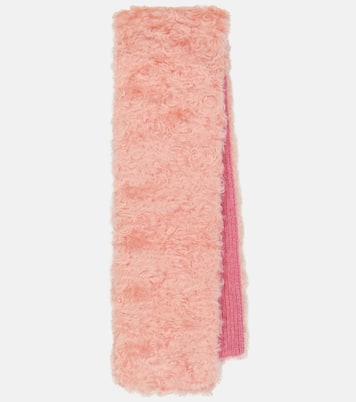 Sciarpa in mohair, cotone e lana | Miu Miu