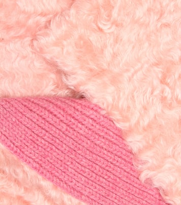 Sciarpa in mohair, cotone e lana | Miu Miu