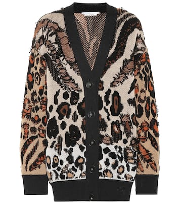 Animal-jacquard cardigan | Stella McCartney
