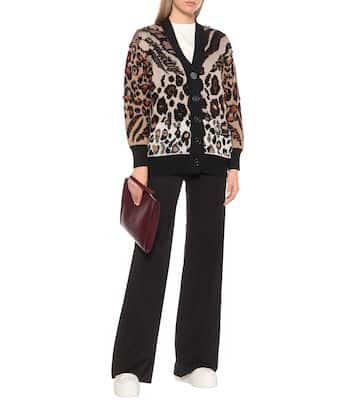 Animal-jacquard cardigan | Stella McCartney