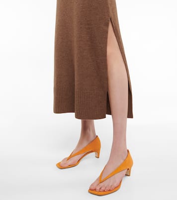 Suede thong sandals | Christopher Esber