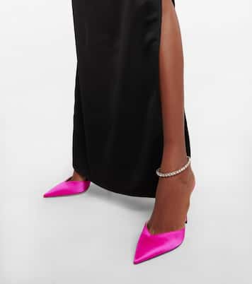 Saeda 100 embellished satin pumps | Jimmy Choo