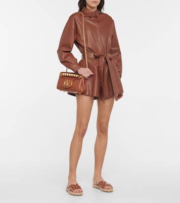 Belted leather playsuit | REDValentino