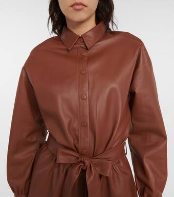 Belted leather playsuit | REDValentino