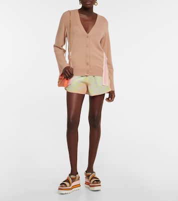 Shorts in seta con stampa | Stella McCartney