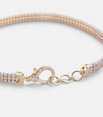 Bracelet Triple Diamond en or 18 carats et diamants | Shay Jewelry